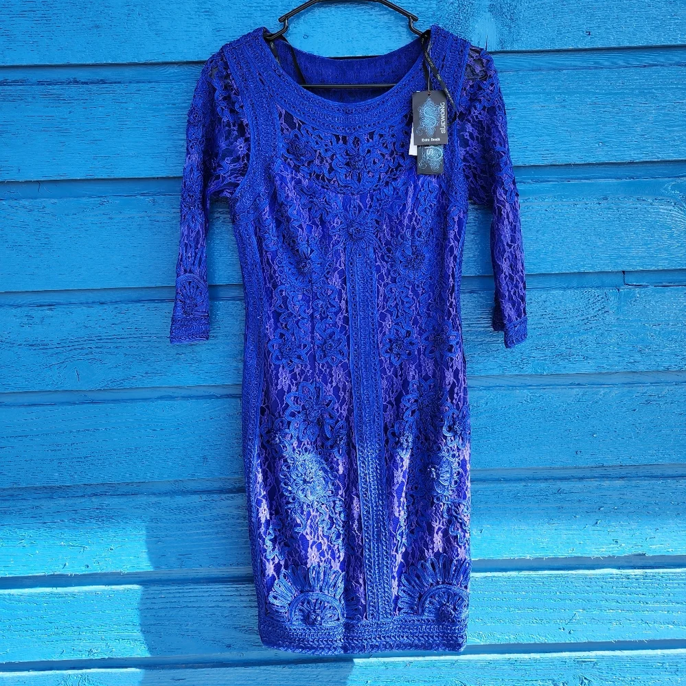 Sue Wong sephire dress - Picture 1 of 7
